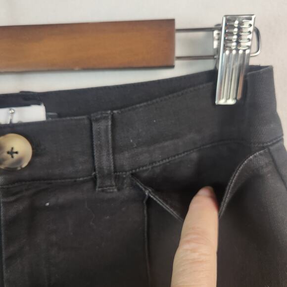 Brass Clothing Women’s Black Wide-Leg Sailor Pant Jeans Size 6 Inseam 30” NWT - Picture 6 of 16